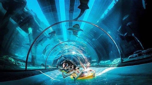 Siam park - underwater tunnel
